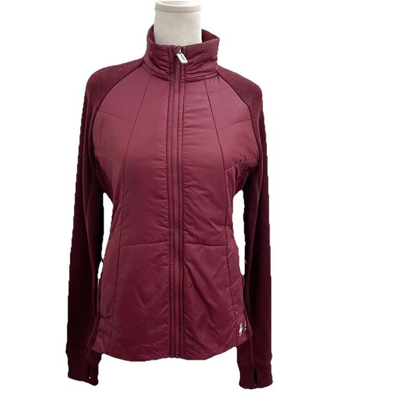 Smartwool Smartloft Merino Wool Quilted Jacket Burgundy Women's size Small - Picture 1 of 15